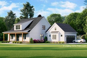 Country Exterior - Front Elevation Plan #932-707