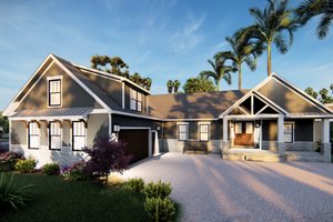 Craftsman Exterior - Front Elevation Plan #1089-2