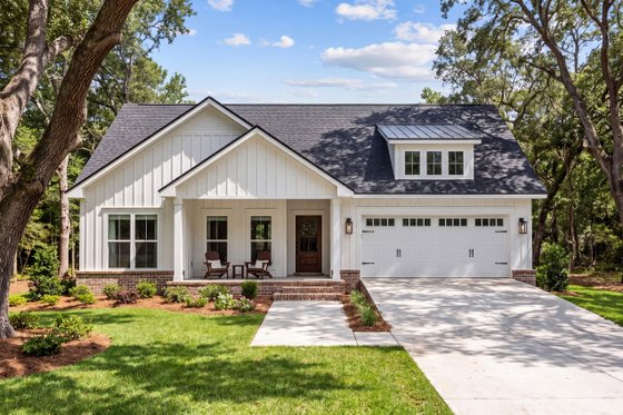 Exterior - Front Elevation 3 for Farmhouse House Plan #430-452 - 3 bed, 2 bath