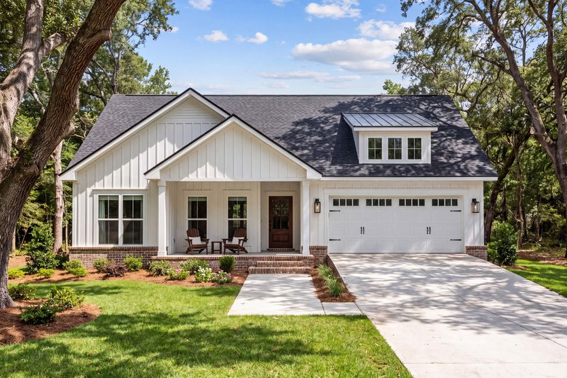 House Blueprint - Exterior - Front Elevation 3 for Farmhouse House Plan #430-452 - 3 bed, 2 bath