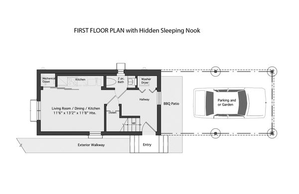Modern Floor Plan - Main Floor Plan #905-5