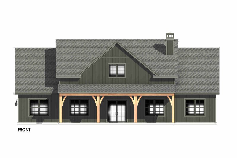 Home Plan - Exterior - Front Elevation 7 for Farmhouse House Plan #1096-99 - 3 bed, 2 bath