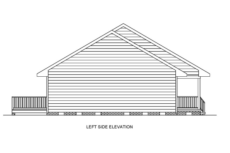 Dream House Plan - Exterior - Front Elevation 5 for Ranch House Plan #54-602 - 3 bed, 2 bath