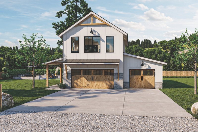 Architectural House Design - Modern Exterior - Front Elevation Plan #455-285