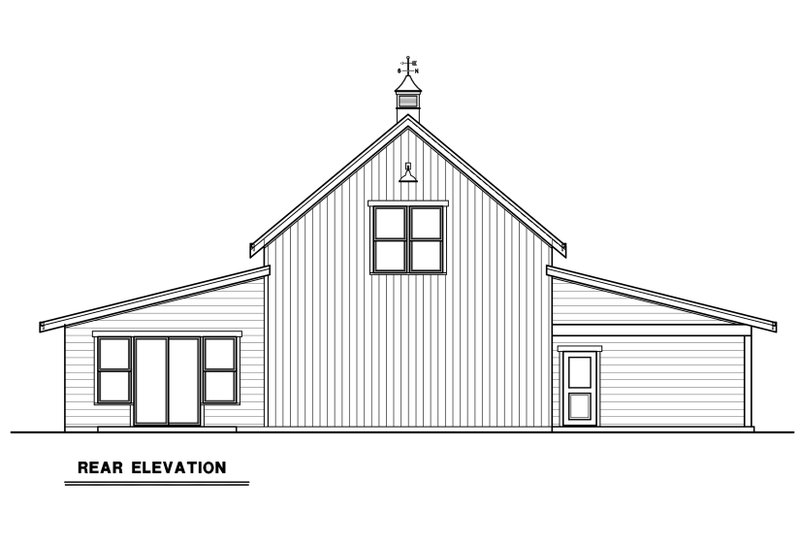 Architectural House Design - Exterior - Other Elevation 1 for Farmhouse House Plan #1070-196 - 1 bed, 1 bath