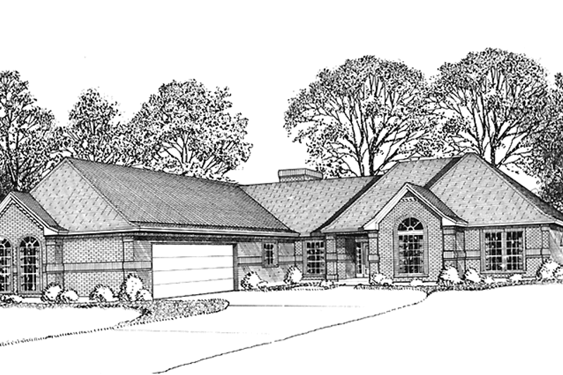Home Plan - Country Exterior - Front Elevation Plan #973-1