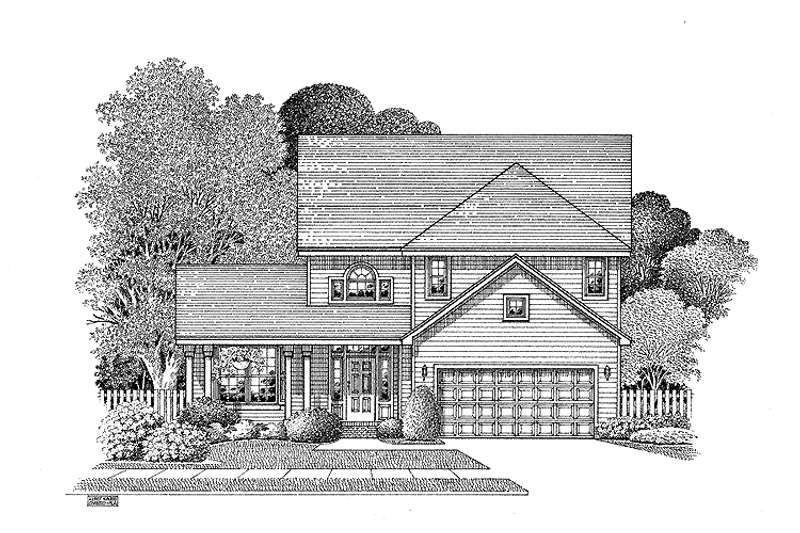 House Plan Design - Country Exterior - Front Elevation Plan #999-65