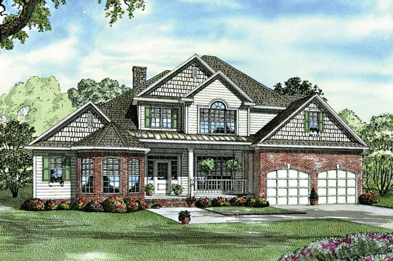 Home Plan - Traditional Exterior - Front Elevation Plan #17-3125