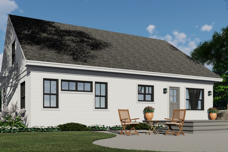 Home Plan - Exterior - Rear Elevation 2 for Farmhouse House Plan #51-1203 - 3 bed, 2.5 bath