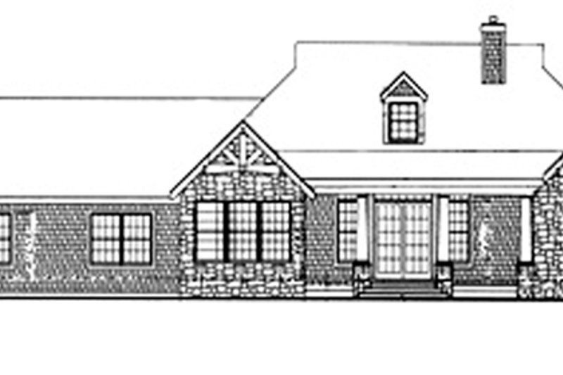House Design - Exterior - Rear Elevation for Craftsman House Plan #314-288 - 3 bed, 2.5 bath