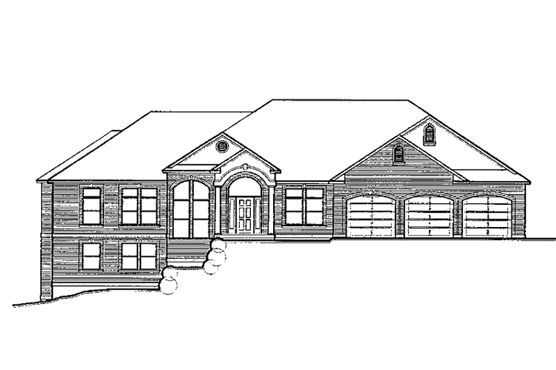 House Blueprint - Traditional Exterior - Front Elevation Plan #308-272