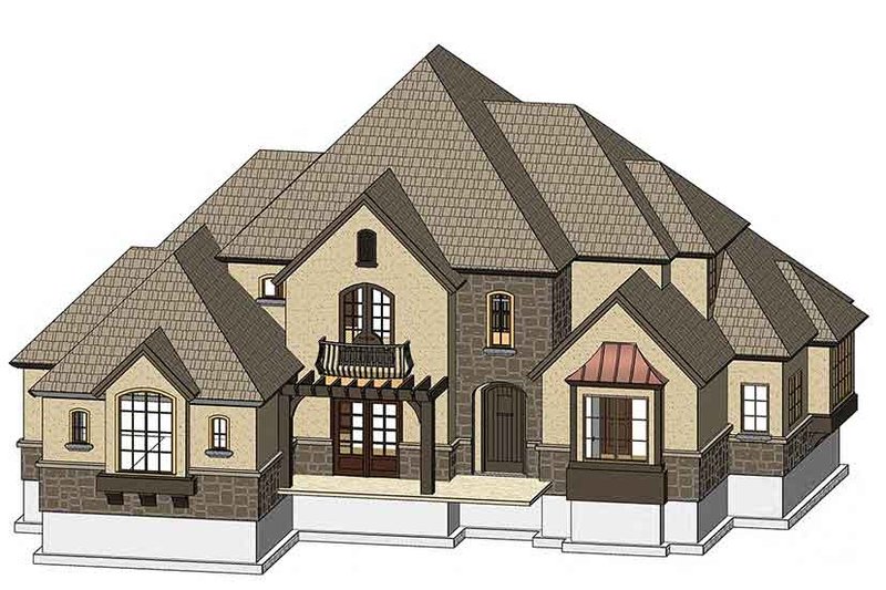 House Plan Design - Exterior - Front Elevation 3 for Country House Plan #937-33 - 4 bed, 3 bath
