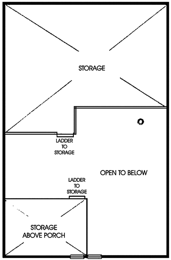 House Design - Country Floor Plan - Upper Floor Plan #60-660