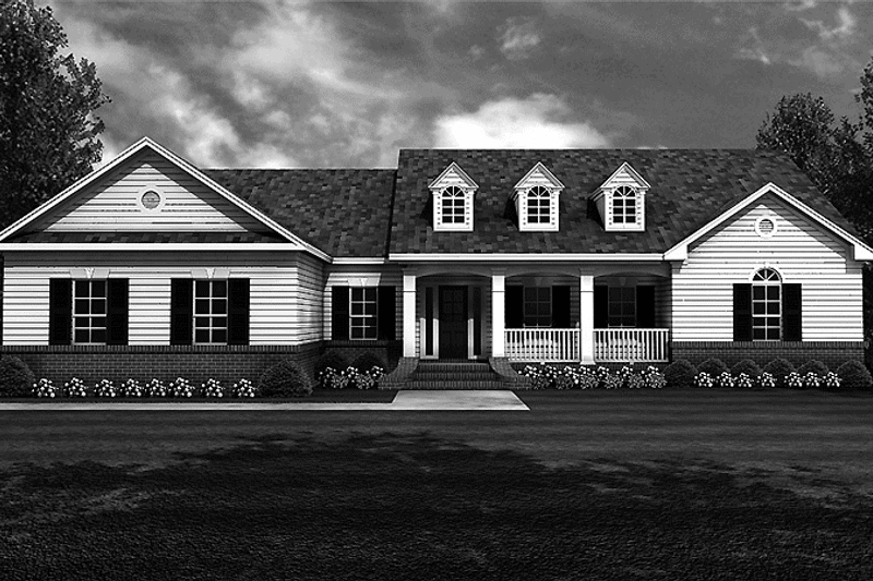Home Plan - Exterior - Front Elevation 3 for Country House Plan #21-411 - 3 bed, 2 bath