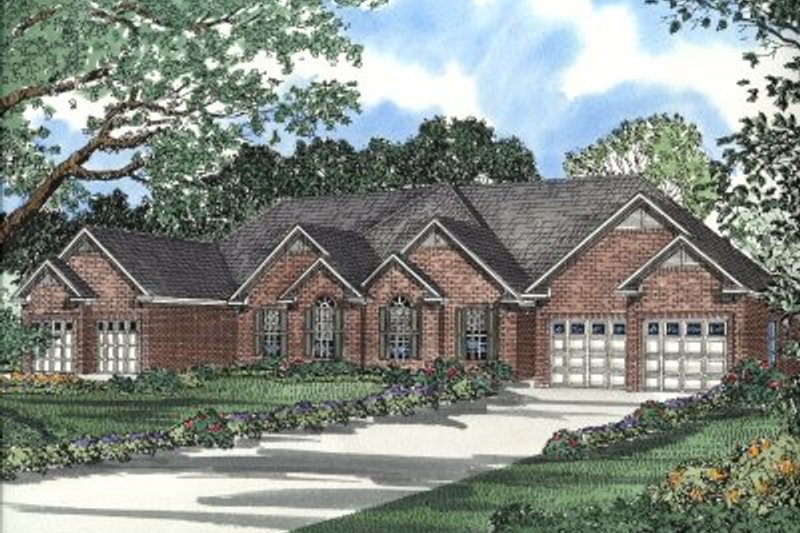 Dream House Plan - European Exterior - Front Elevation Plan #17-1082