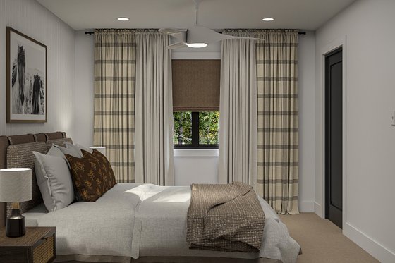 Interior - Bedroom 1 for Barndominium House Plan #455-345 - 3 bed, 3 bath