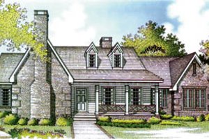 Traditional Exterior - Front Elevation Plan #45-163