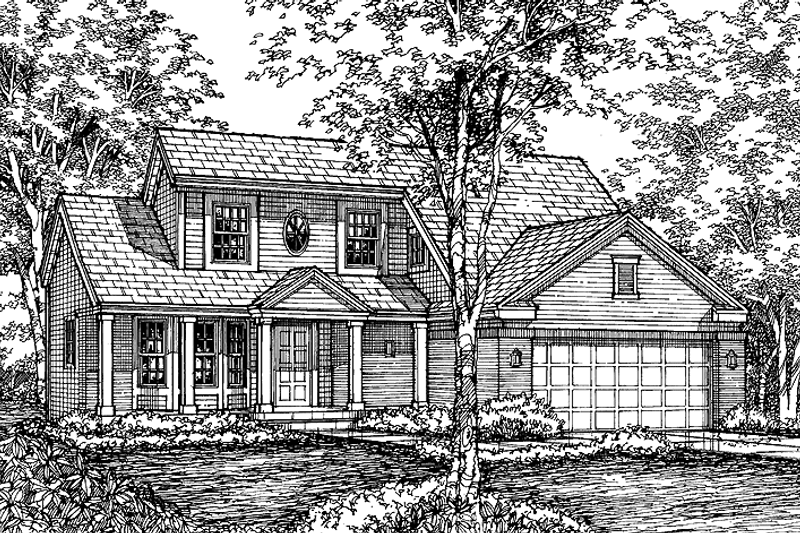 House Design - Country Exterior - Front Elevation Plan #320-631