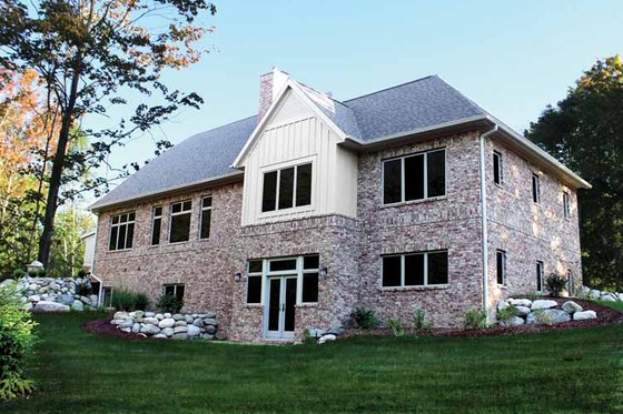 Exterior - Rear Elevation for Craftsman House Plan #928-227 - 4 bed, 3.5 bath
