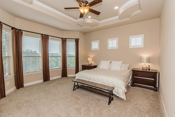 Interior - Master Bedroom for European House Plan #80-200 - 4 bed, 4 bath