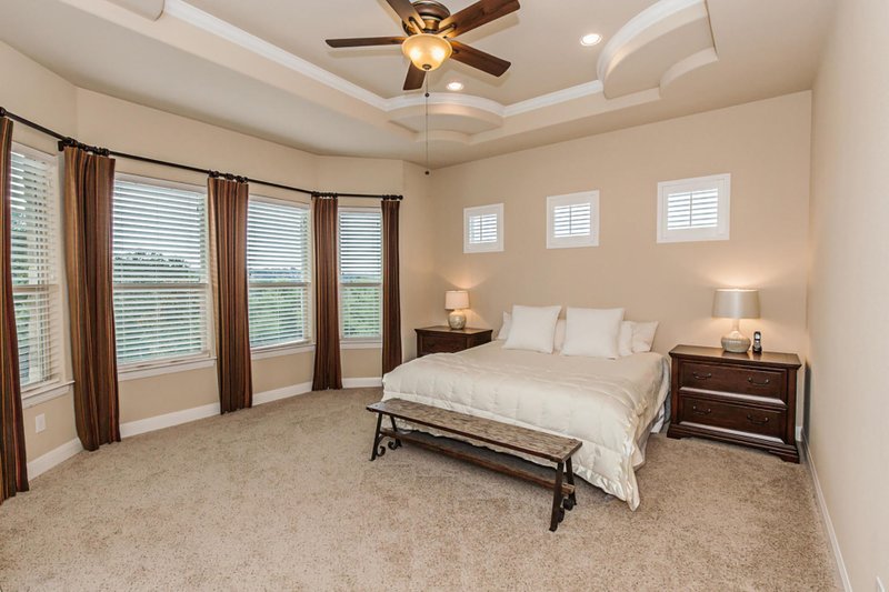 Architectural House Design - Interior - Master Bedroom for European House Plan #80-200 - 4 bed, 4 bath