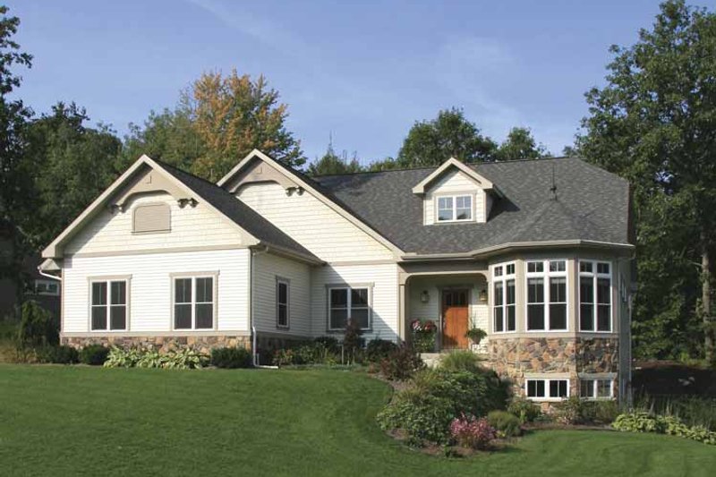 Home Plan - Exterior - Front Elevation 3 for European House Plan #928-141 - 4 bed, 2.5 bath