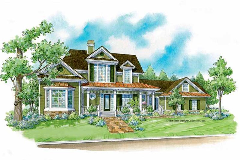 House Blueprint - Victorian Exterior - Front Elevation Plan #930-197
