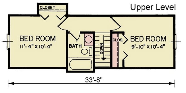 Dream House Plan - Traditional Floor Plan - Upper Floor Plan #54-630