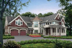 Craftsman Exterior - Front Elevation Plan #132-486