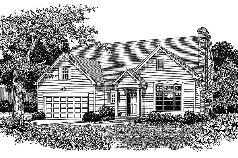 Dream House Plan - Exterior - Front Elevation 3 for Country House Plan #453-93 - 3 bed, 2.5 bath
