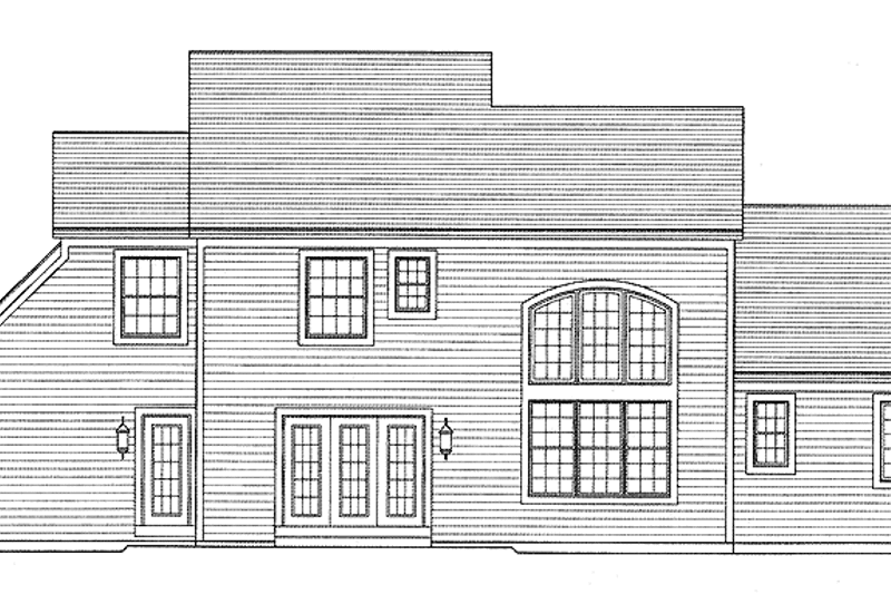 Home Plan - Exterior - Rear Elevation for Country House Plan #46-791 - 4 bed, 3.5 bath