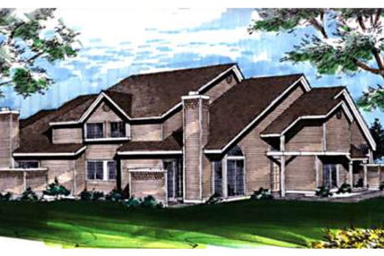 Exterior - Front Elevation for Contemporary House Plan #320-330 - 2 bed, 2 bath