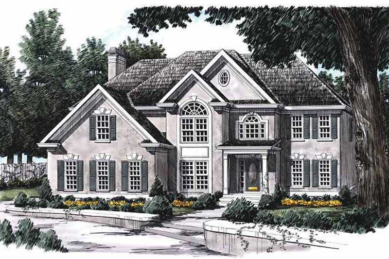 Home Plan - Mediterranean Exterior - Front Elevation Plan #927-71