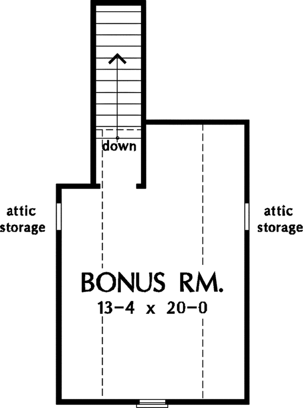Dream House Plan - Optional Bonus Level