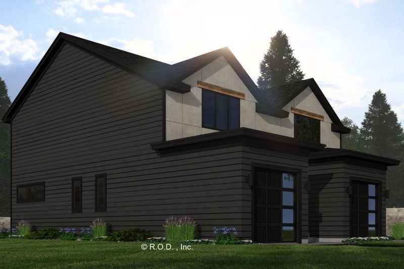Home Plan - Exterior - Front Elevation 4 for Modern House Plan #51-1320 - 2 bed, 2.5 bath