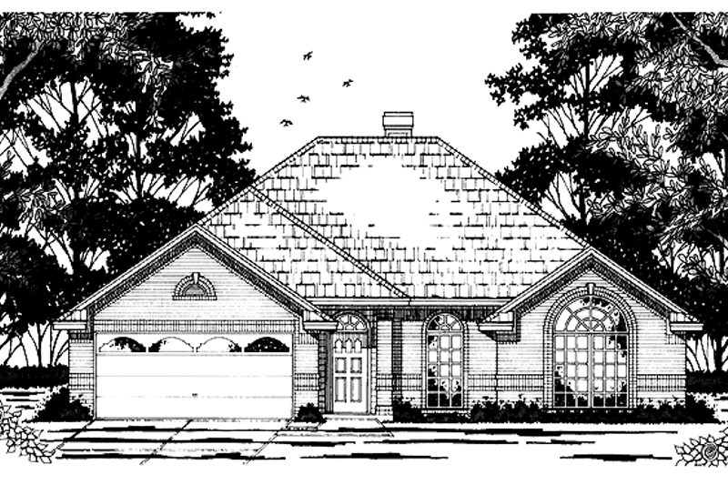 Dream House Plan - Ranch Exterior - Front Elevation Plan #42-565