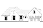 European Style House Plan - 4 Beds 2 Baths 2180 Sq/Ft Plan #430-121 