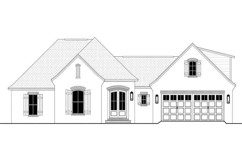 Dream House Plan - Exterior - Front Elevation 5 for European House Plan #430-121 - 4 bed, 2 bath