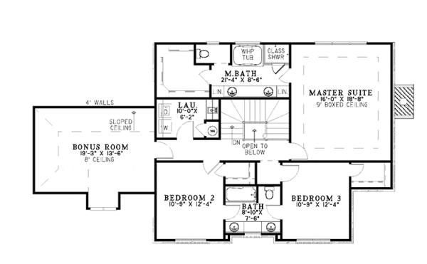 Home Plan - European Floor Plan - Upper Floor Plan #17-2768
