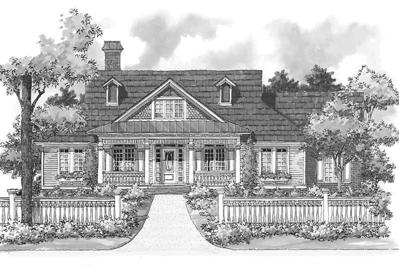 Home Plan - Exterior - Front Elevation 3 for Country House Plan #930-218 - 3 bed, 2.5 bath