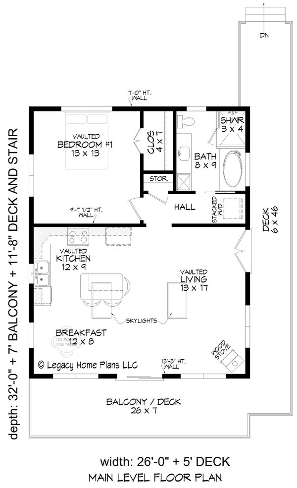 Contemporary Floor Plan - Main Floor Plan #932-1041