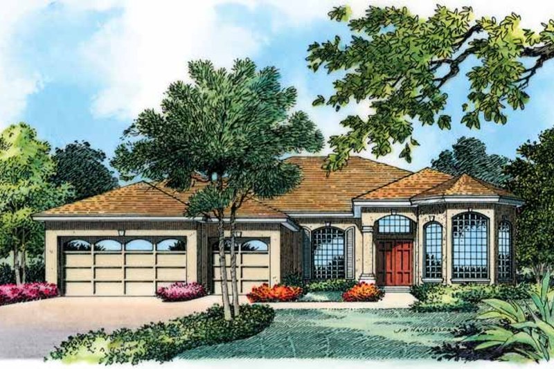 Home Plan - European Exterior - Front Elevation Plan #1015-3