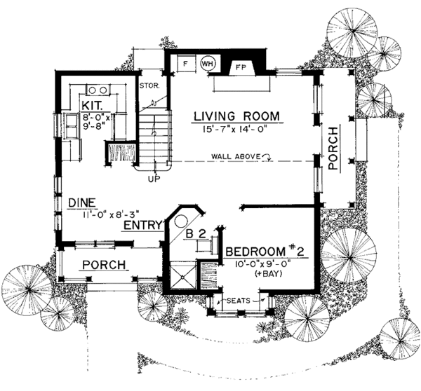 Architectural House Design - Craftsman Floor Plan - Main Floor Plan #1016-51