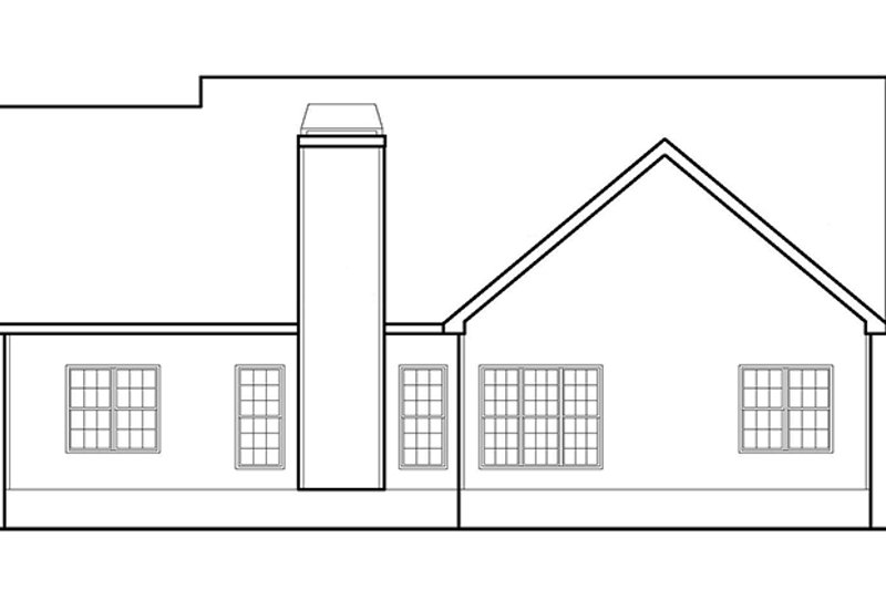 Home Plan - Exterior - Rear Elevation for Country House Plan #927-395 - 3 bed, 2 bath
