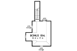 Floor Plan - Other Floor for Craftsman House Plan #929-732 - 3 bed, 2 bath