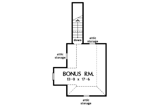 Floor Plan - Other Floor for Craftsman House Plan #929-732 - 3 bed, 2 bath