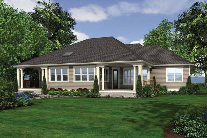 Home Plan - Exterior - Rear Elevation for Traditional House Plan #132-545 - 3 bed, 2.5 bath