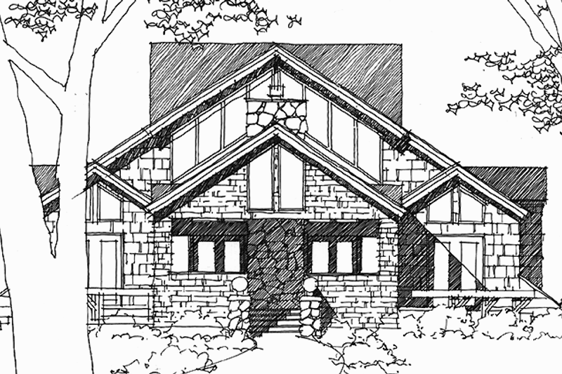 House Blueprint - Country Exterior - Front Elevation Plan #1007-3