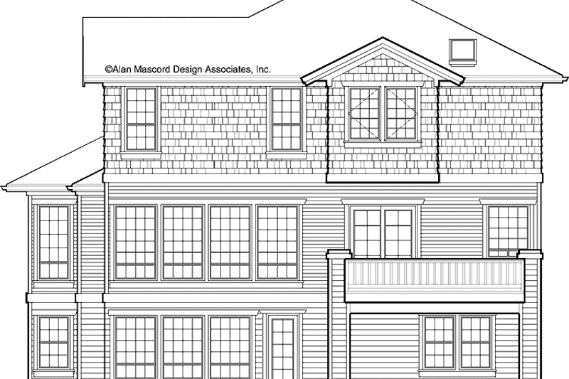 Architectural House Design - Exterior - Rear Elevation for Craftsman House Plan #48-858 - 4 bed, 3.5 bath