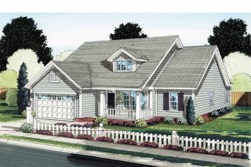 Home Plan - Traditional Exterior - Front Elevation Plan #513-2125
